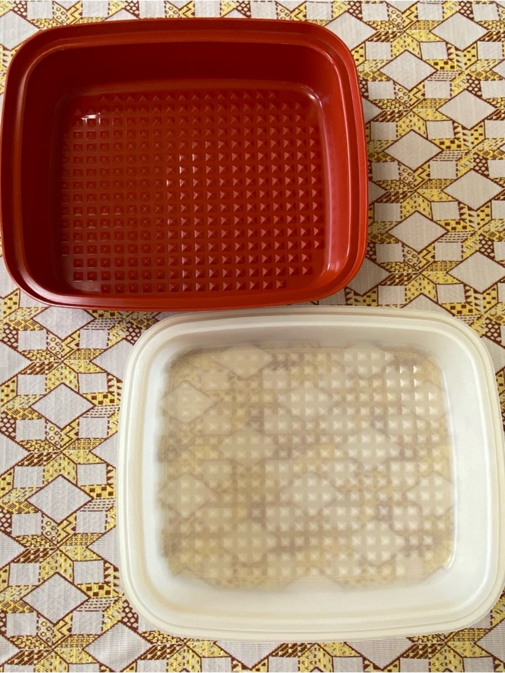 Tupperware Vintage 1294 Season Serve Meat Marinating and Tenderizing Dish + Lid